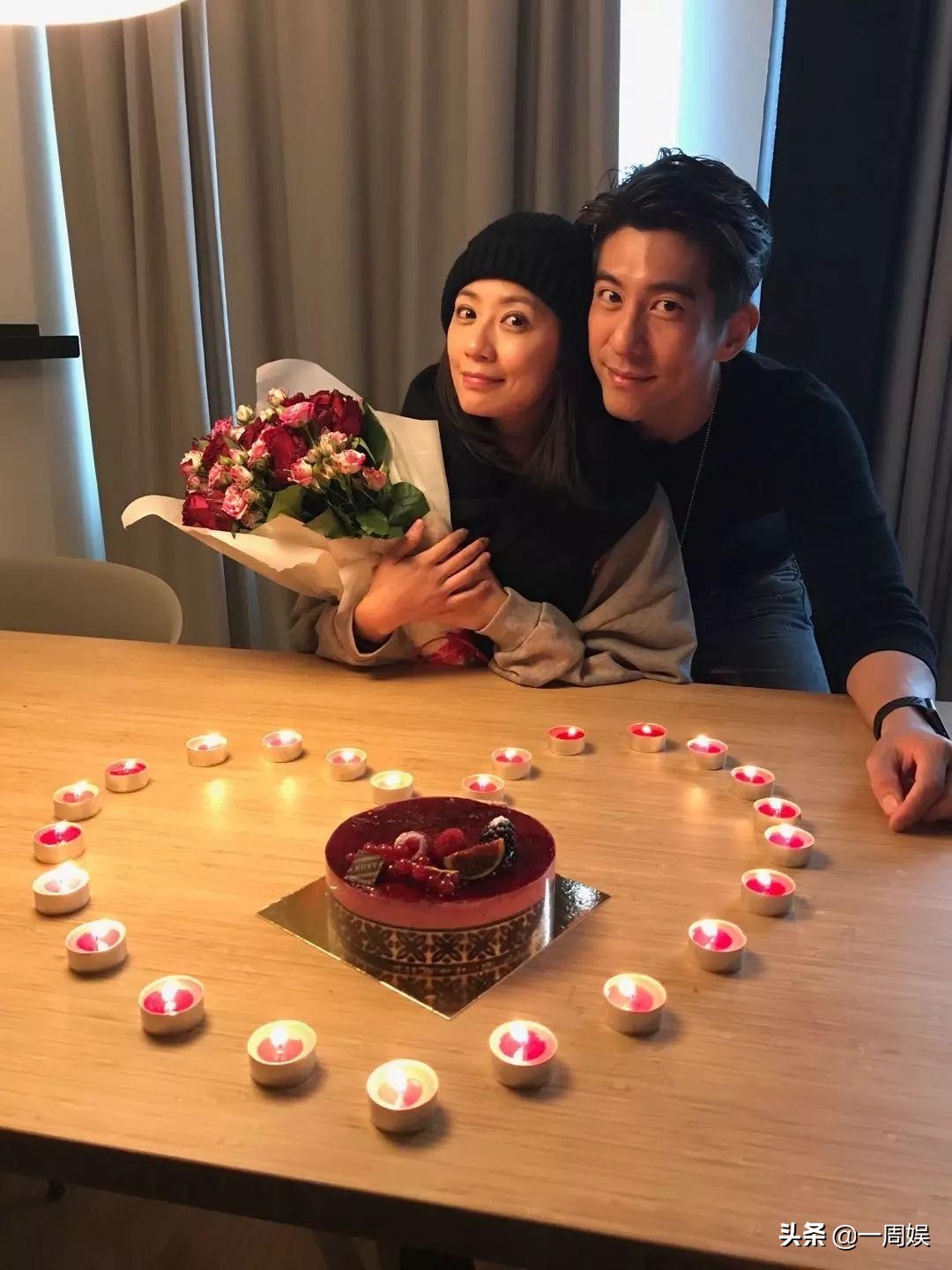 賈靜雯一家五口出遊，梧桐妹身高出眾，修傑楷鬍子邋遢顯蒼老