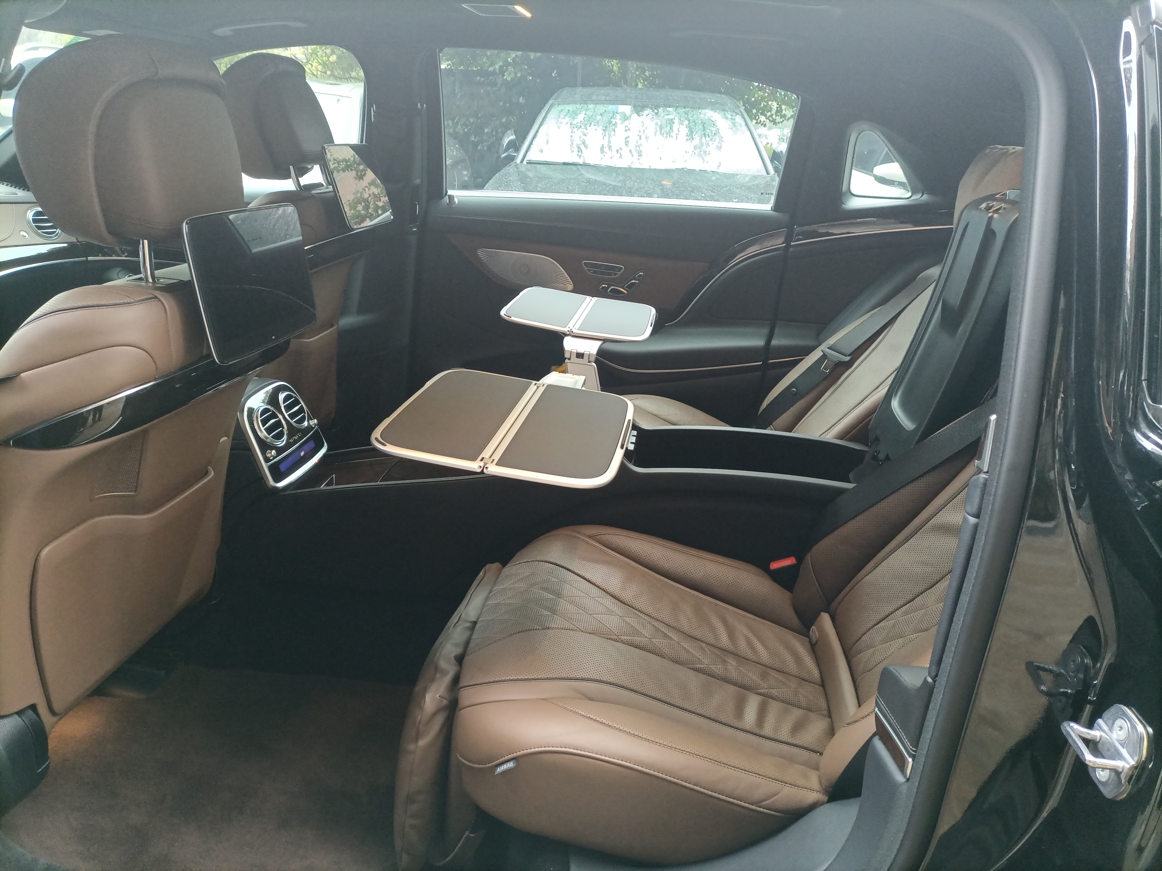 奔驰s级迈巴赫s450五座改四座独立行政座椅带小桌板分享案例