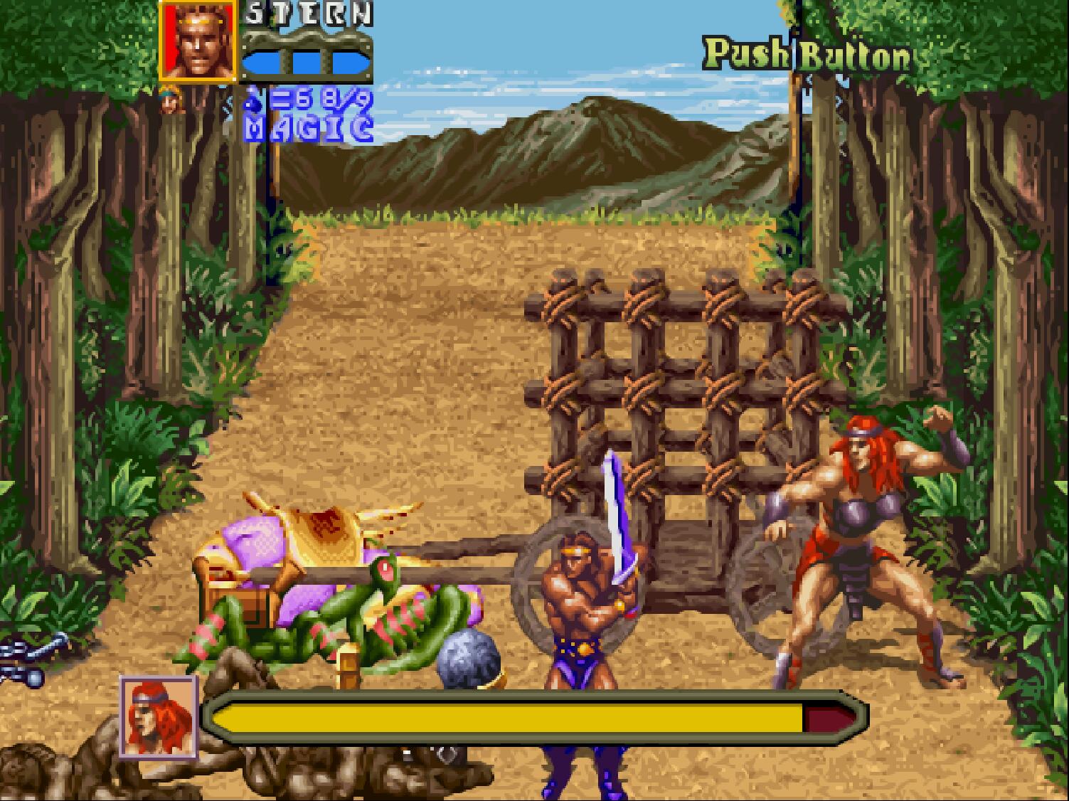 街機游戲讓人畏懼的魔鬼筋肉女，主角的小身板太單薄了