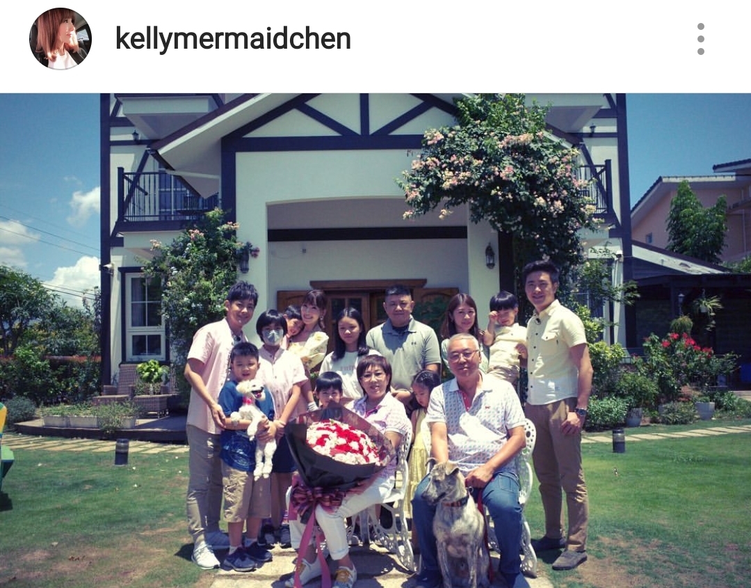 陈若仪晒全家福，林志颖三兄弟家庭成员齐到场，祖孙三代其乐融融