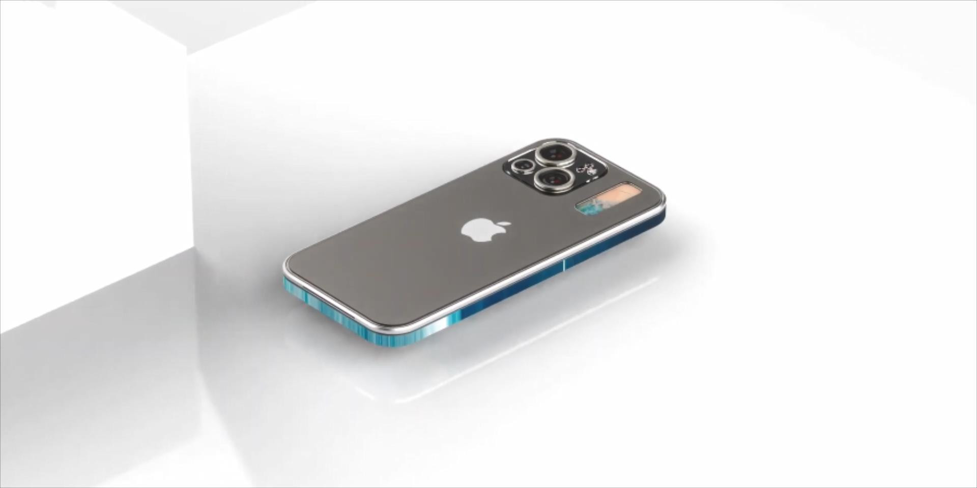 iPhone13Pro渲染图：1寸小窗+无边框直屏，这是苹果的自我突破？