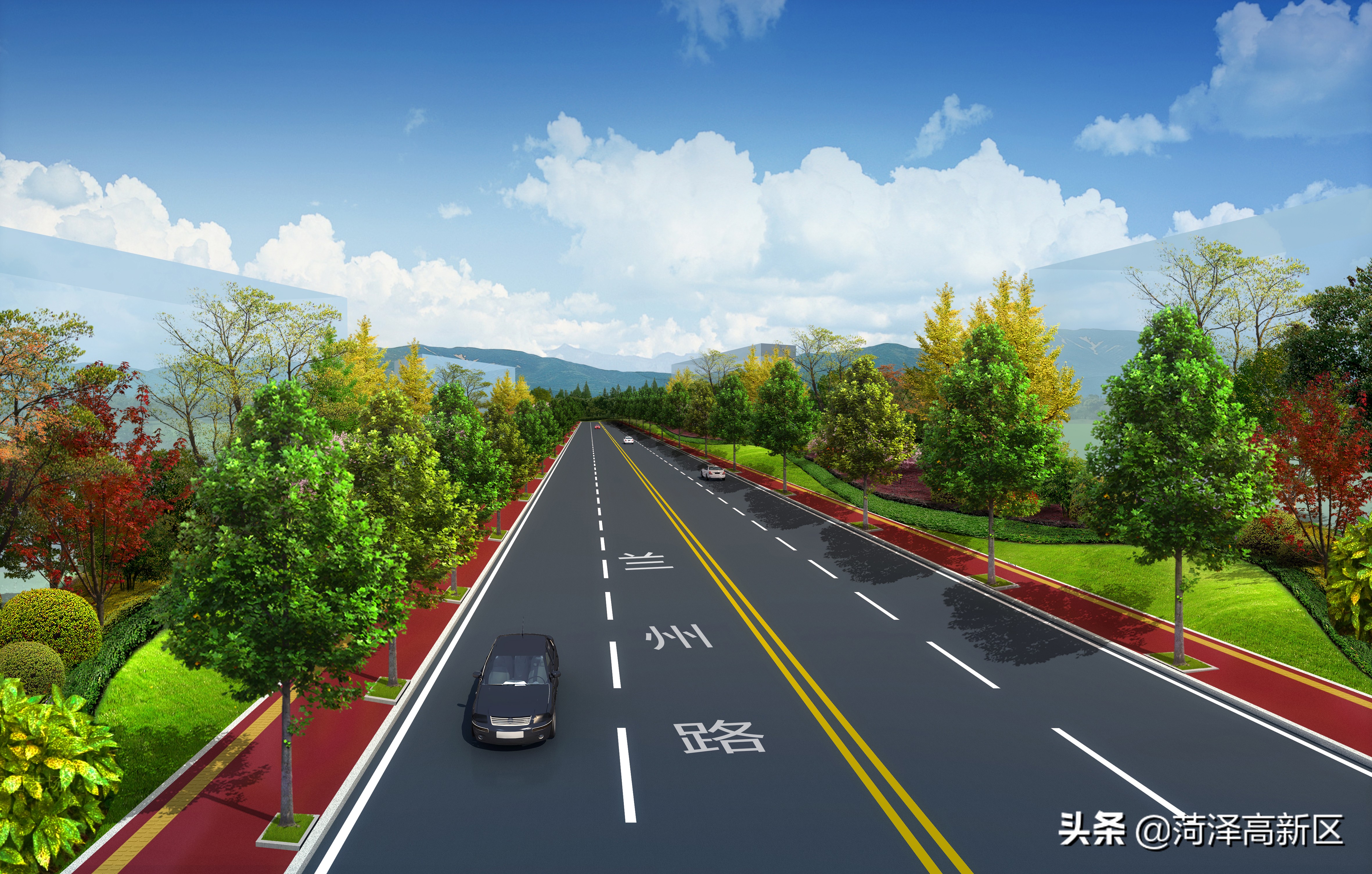 菏泽高新区：全面提升兰州路  精心打造“城市会客厅”