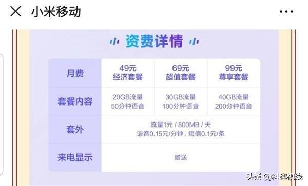 小米手机对5G流量包着手了，联合中国联通发布最最最划算的5G套餐内容