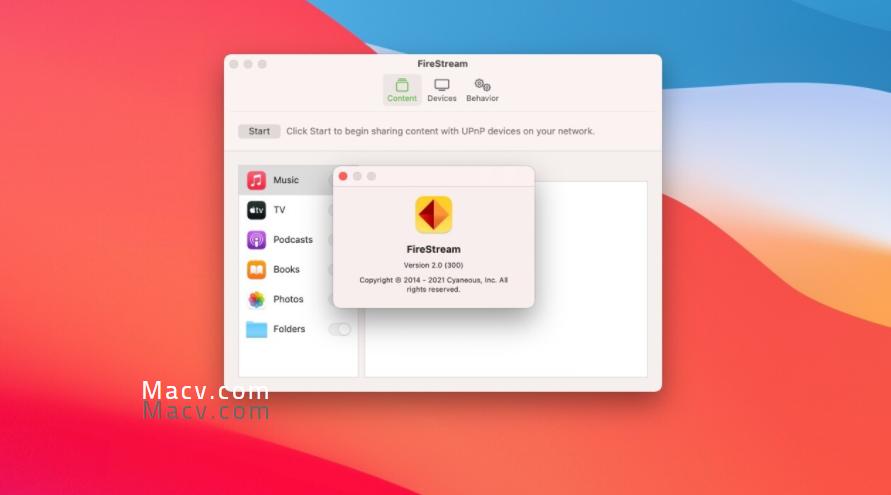 Firestream Broken FireStream for Mac(搭建UPnP/DLNA媒體伺服器) - 資訊咖