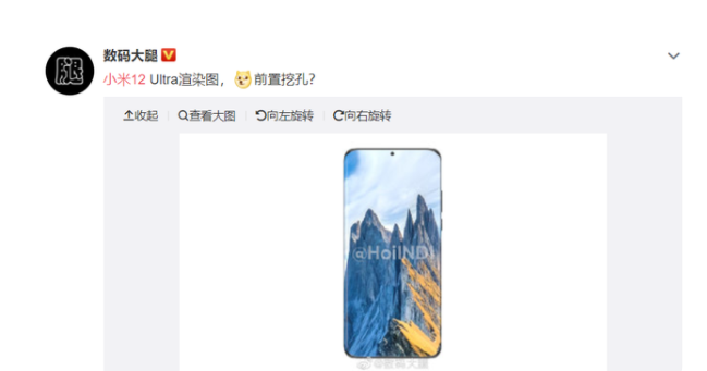 小米12Ultra已曝光，骁龙898+6000mAh+2亿像素，旗舰手机天花板