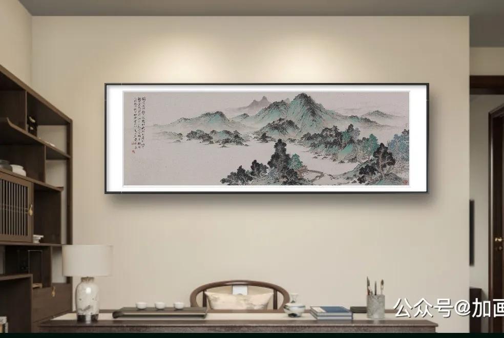 青山绿水皆堪赏——著名书画家戴军记新作《青山绿水图》