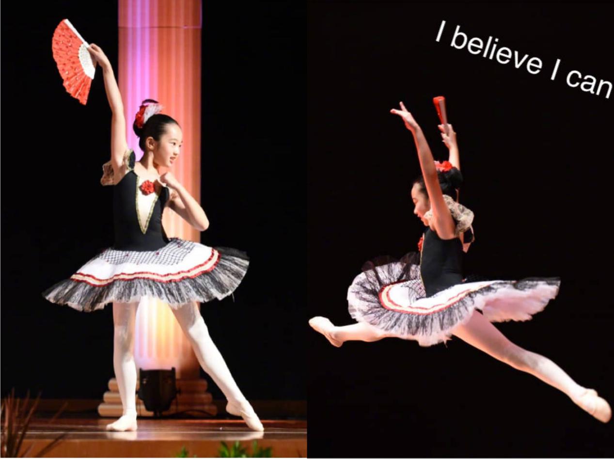 吳尊女兒不得了，穿運動裝隨手一個前撐翻，穿衣時髦功夫也很棒