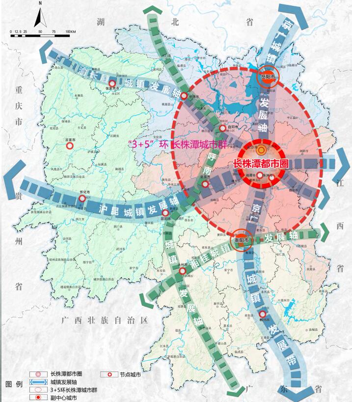 湖南将建5级城市，一级1个、二级10个、三级9个，助推均衡发展