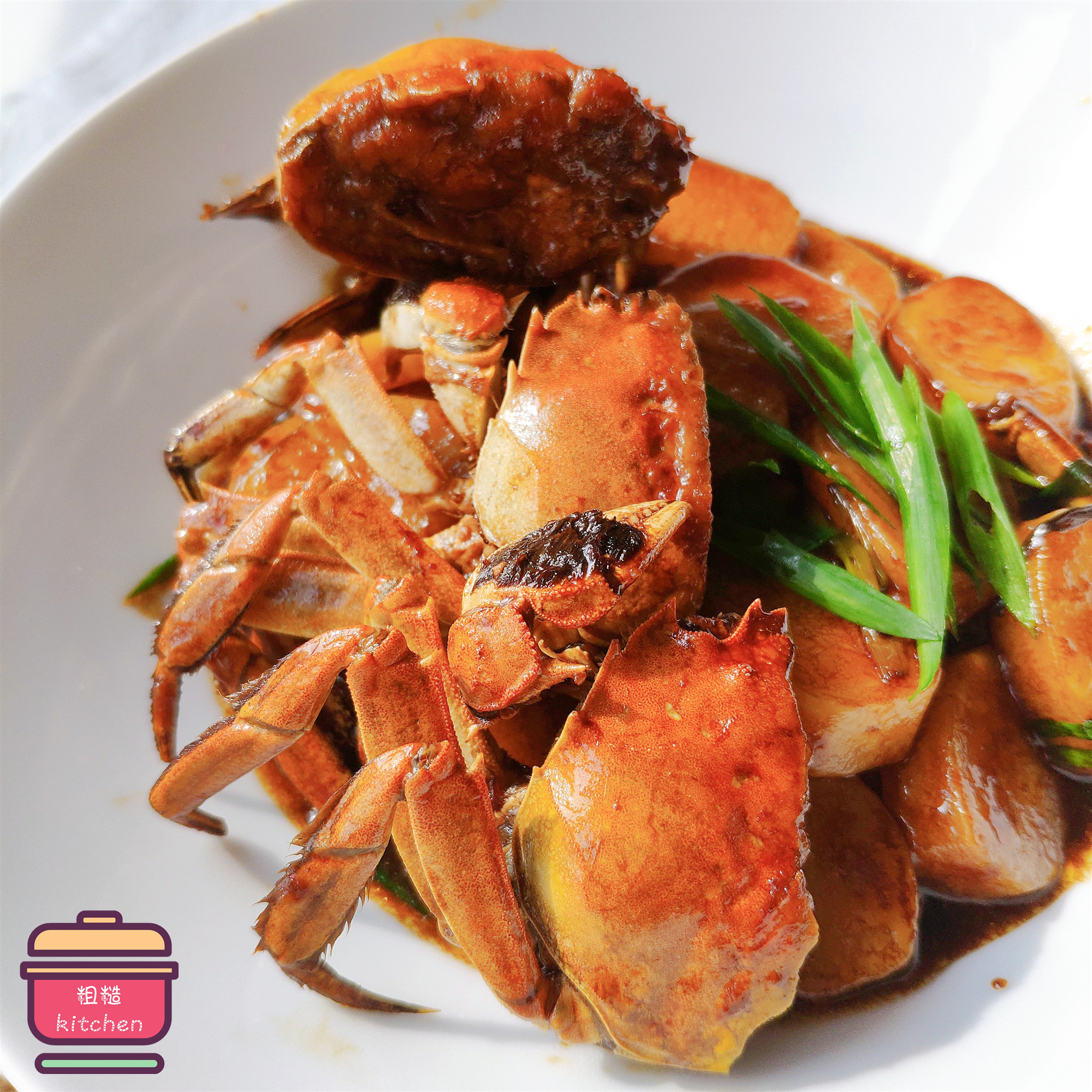 會吃螃蟹的上海人 教我做毛蟹炒年糕 濃油赤醬 香到吮指 老王食譜