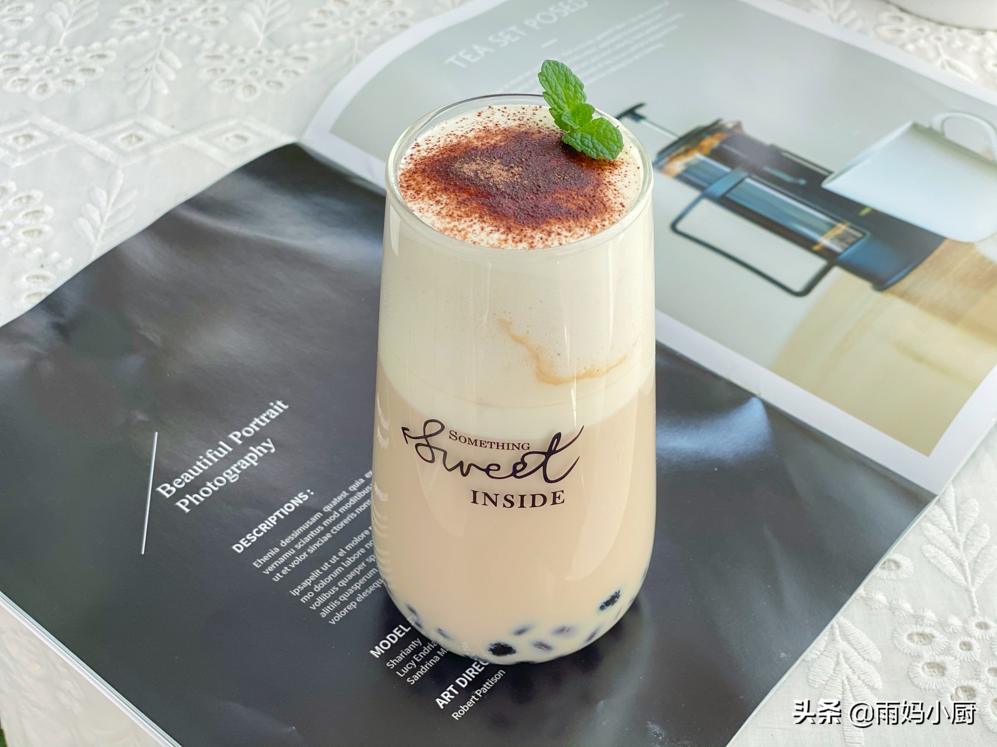 做奶茶原來這麼簡單，放入食材，十多分鐘搞定，珍珠Q彈奶茶香濃