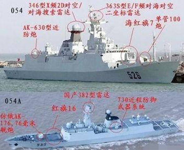 国产“双面小盾”惊现试验舰，新一代054B护卫舰