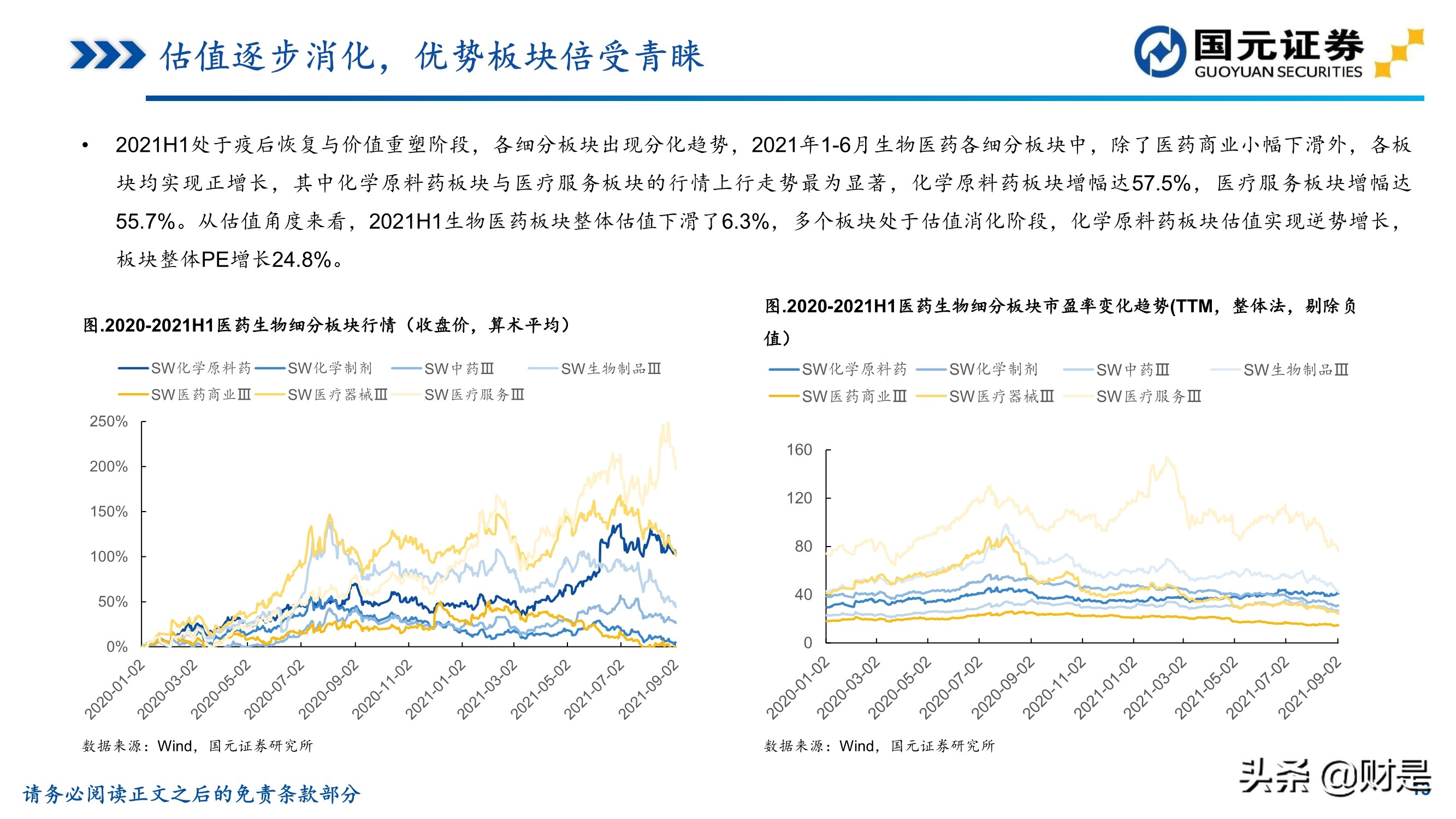 医药行业中报总结：后疫情时代恢复性增长，高景气赛道仍是主线
