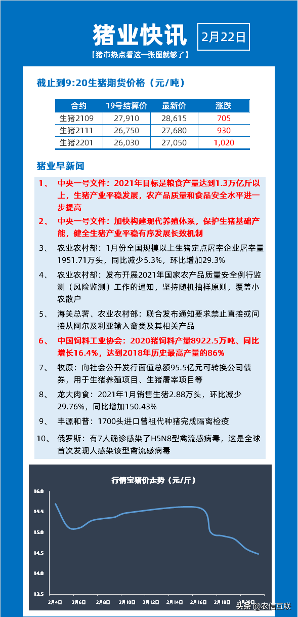 中央一号文件：明年要为老百姓办这几件大事！生猪恢复被重点提及