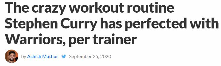 庫里瘋狂訓練曝光！訓練師揭秘提高難度，浪花兄弟下賽季再衝冠？