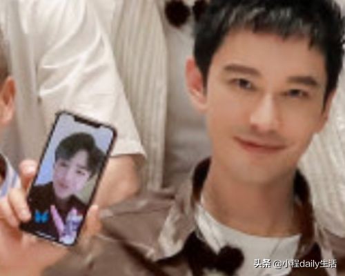 中餐厅晒杀青大合影，却被黄晓明手机壁纸抢镜，网友：Baby知道吗