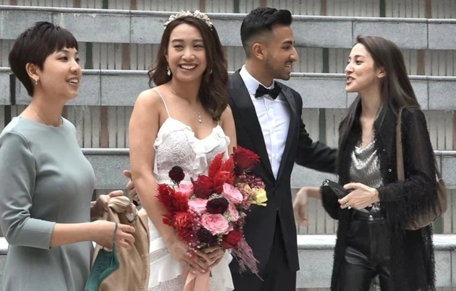 陳凱琳攜鄭嘉穎出席弟弟婚禮，姐弟長相引熱議，曾澄清家族無混血