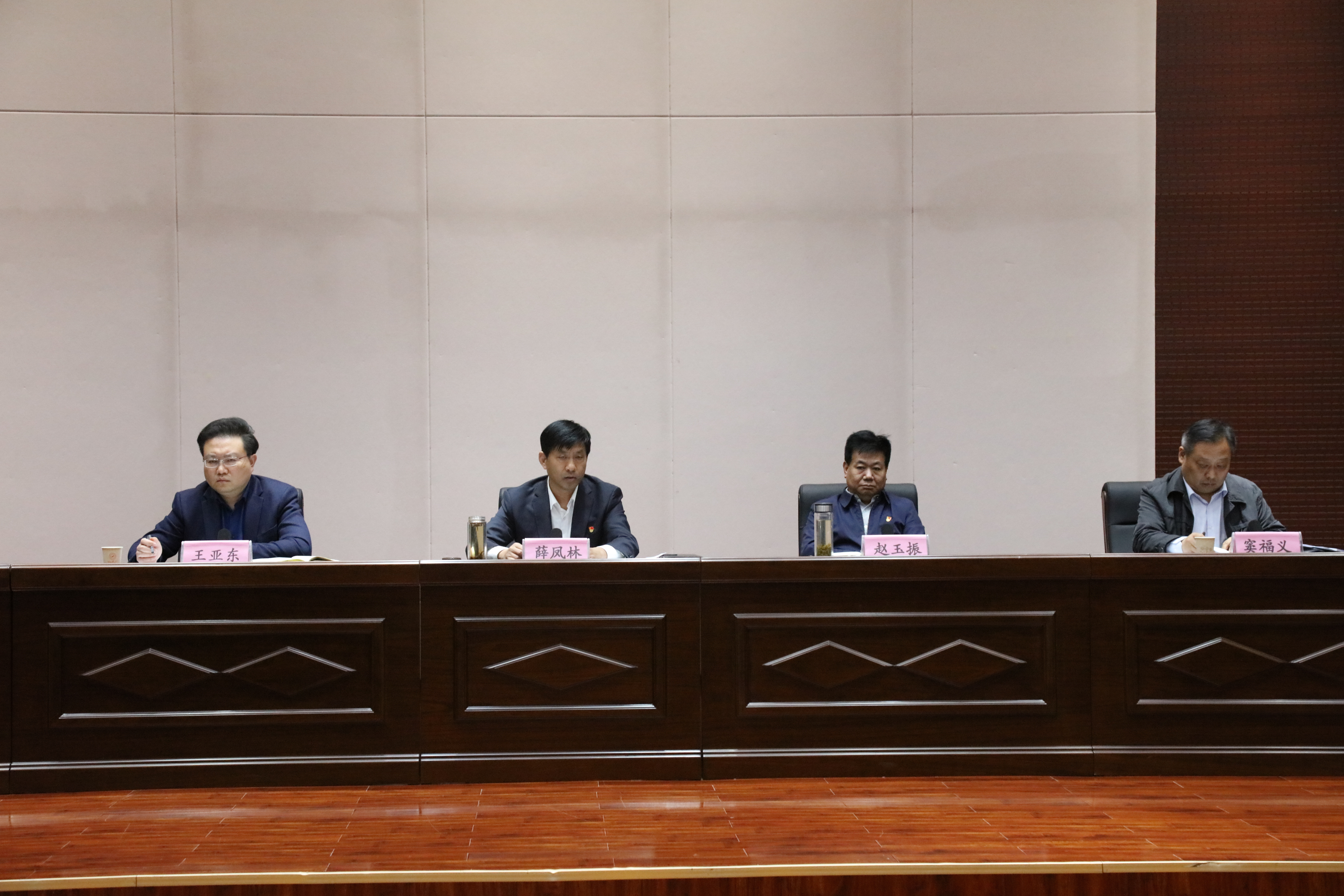 梁园区委书记薛凤林为梁园区法院教育整顿查纠整改进行再动员