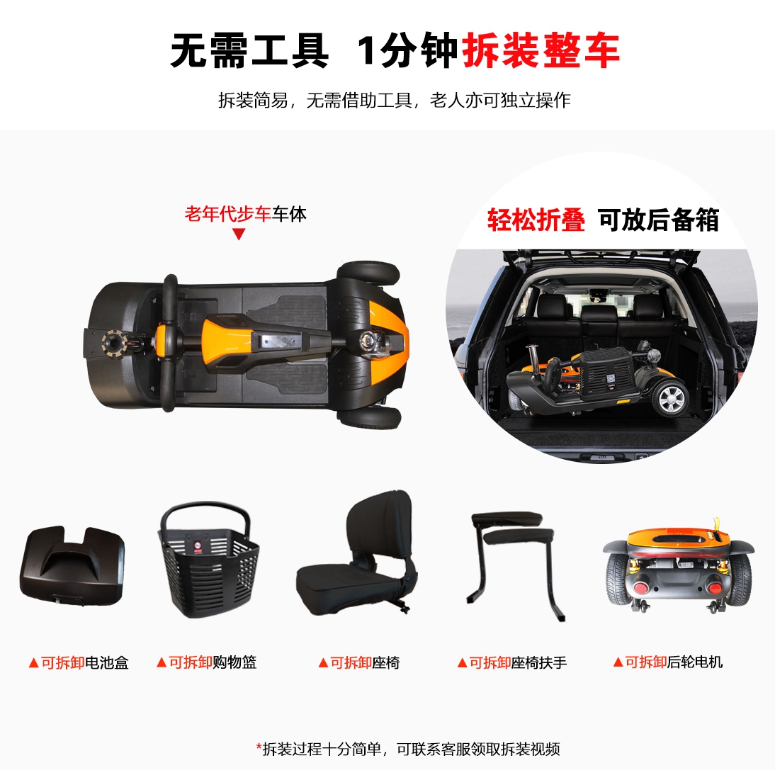 时尚与科技的完美结合--开天乐智能老年电动代步车