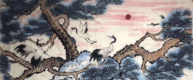 画家曹广新一一画中有诗 挥洒自如作品赏析