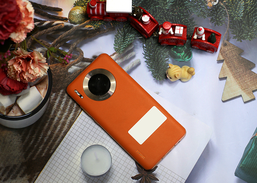 华为Mate30 5G 丹霞橙，这颜值如今依然很耐看