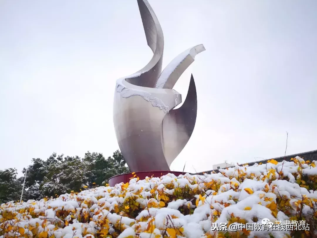 甘肃初雪|甘肃18所高校初学雪景大PK,快来看看有你的母校没?