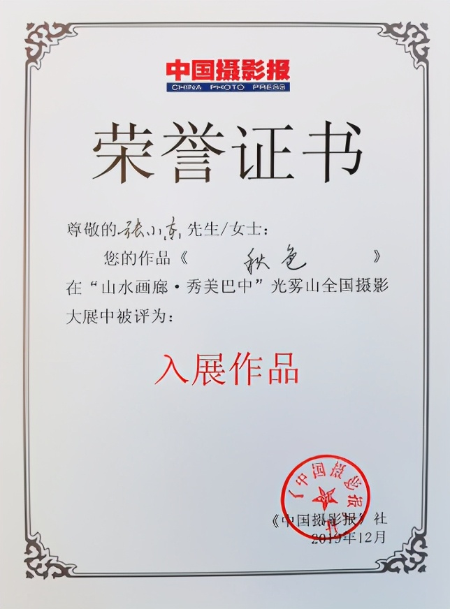 合川区摄影家协会2020年度会员作品获奖、入选近200幅