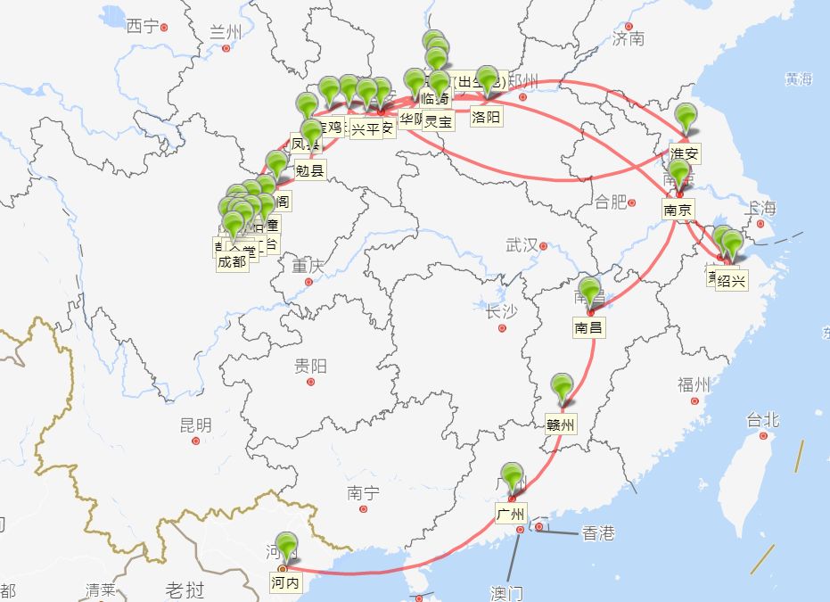 有人把李白杜甫一生的足迹做了张路线图，发现了大事情……