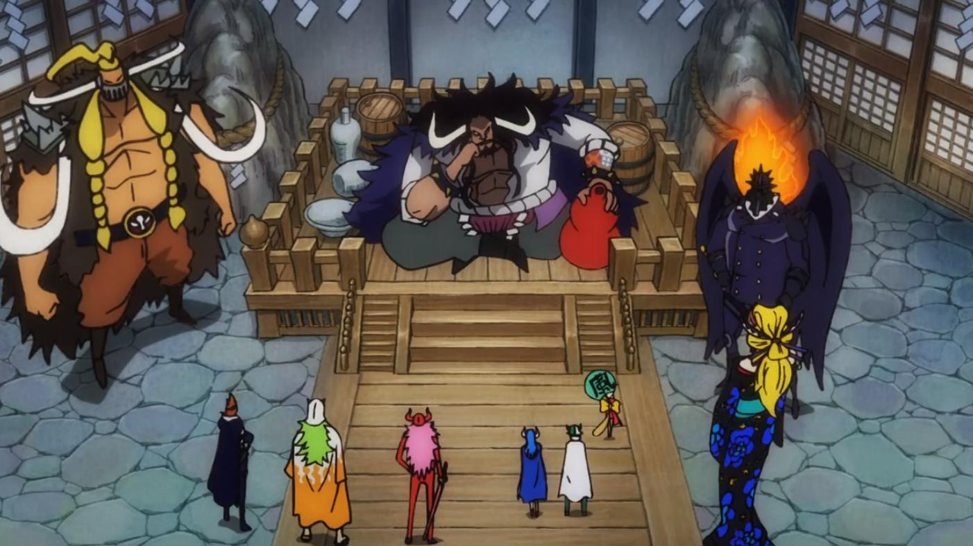 In One Piece Episode 985 The Second Beauty Of The Country Of Won Appears Kaido Orders Her To Be Found And The Six Sons Of The Three Plagues Appear Together Minnews