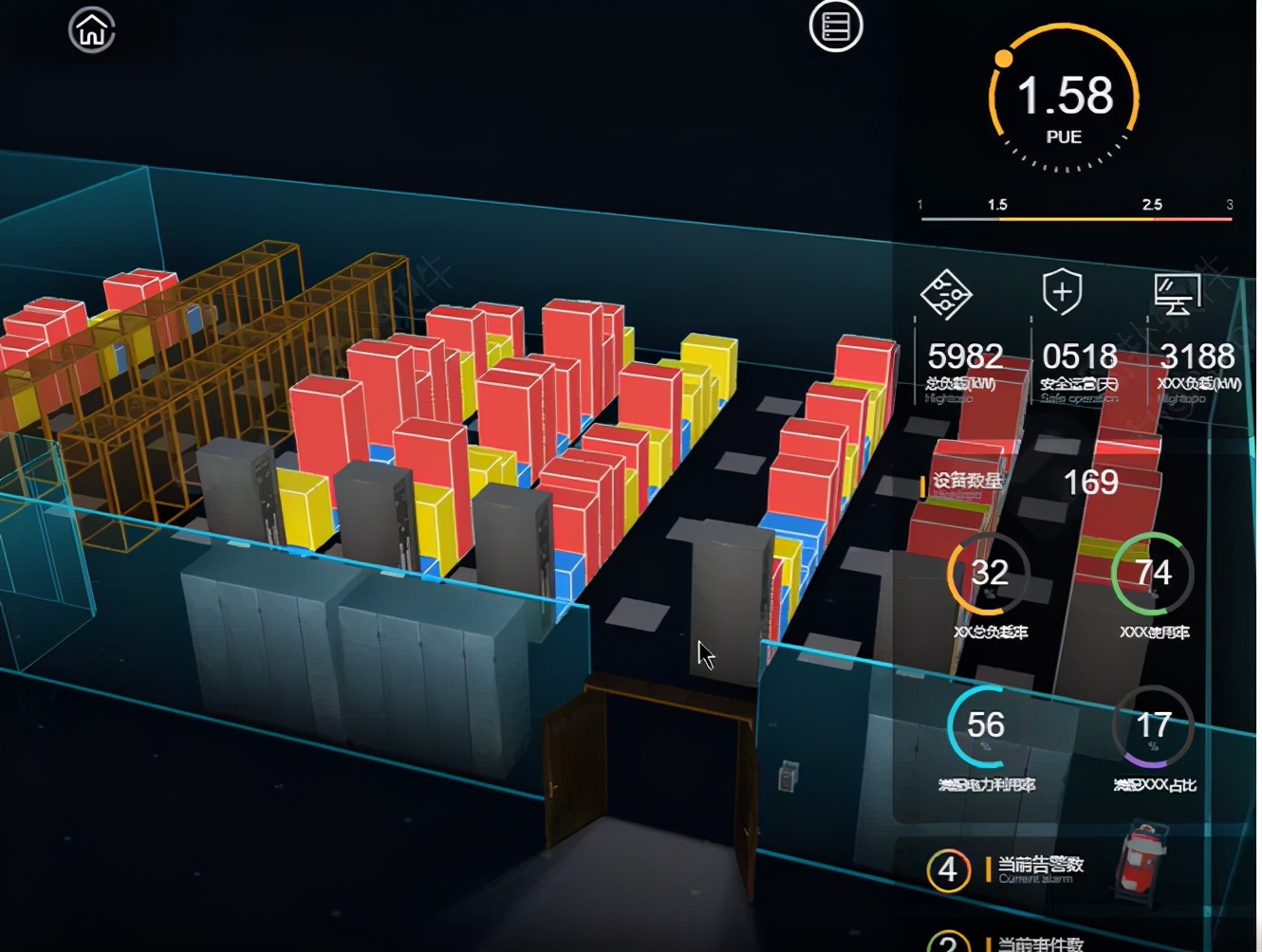 数据中心决策如何快人一步？一块大屏轻松实现3D数据可视化