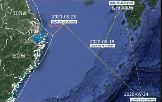 美军“两栖坞登”突然窜航东海，距领海70海里，