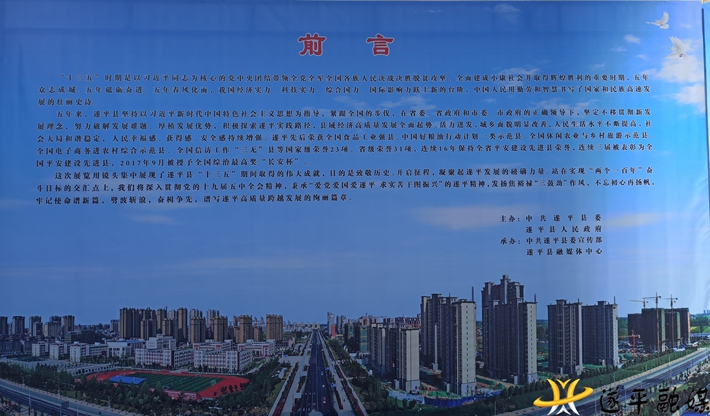 医药公司机关干部职工集体参观县“十三五”建设成就展