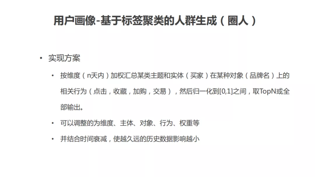 用戶畫像技術及方法論