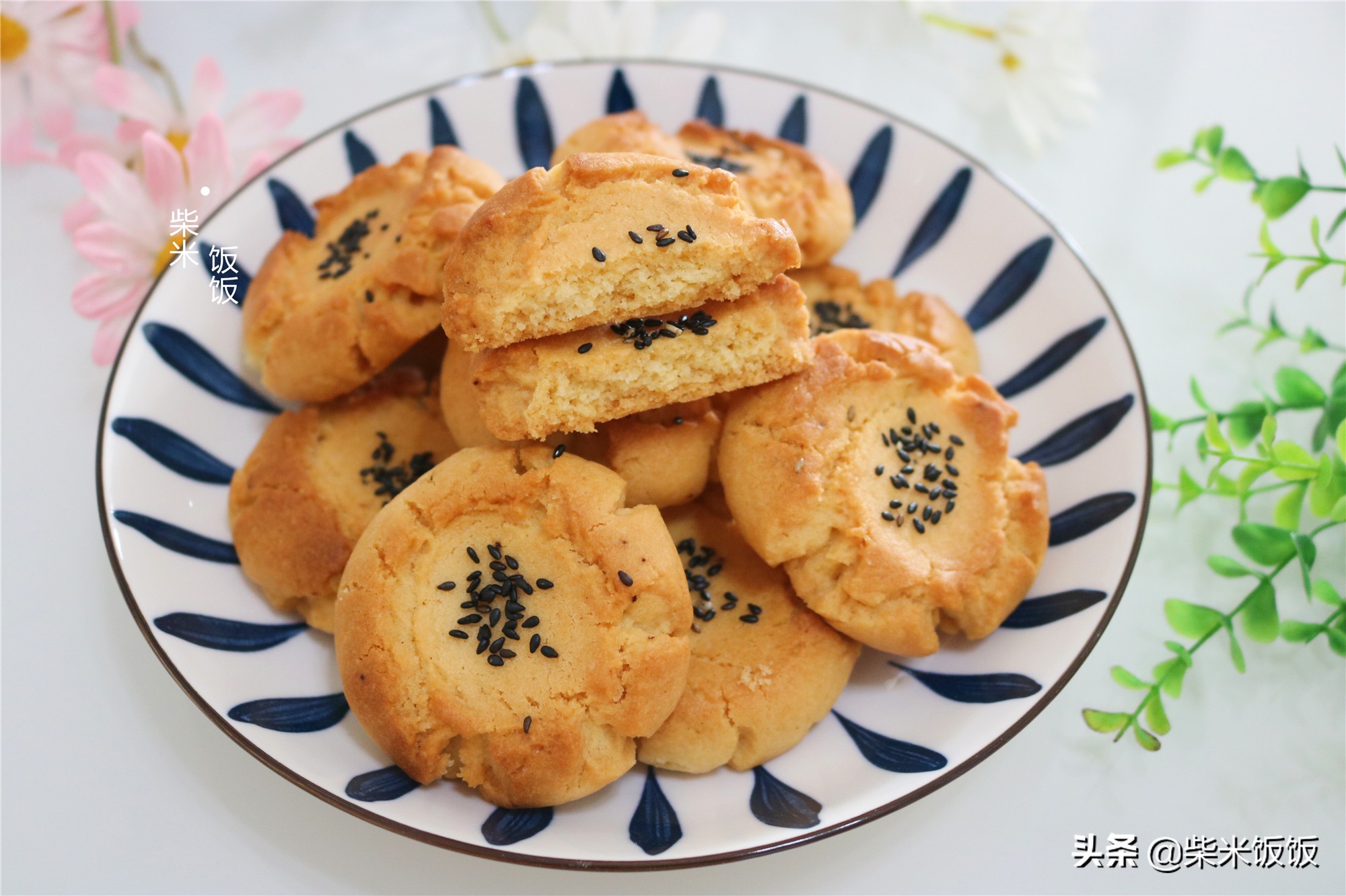 想吃桃酥不用買，普通麵粉就能做，做法簡單，香酥好吃