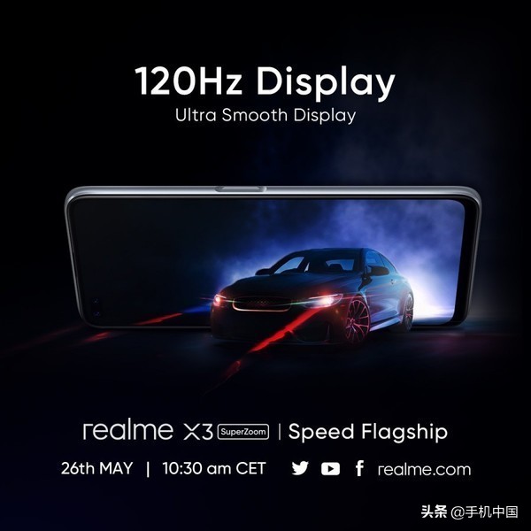 realme X3主要參數(shù)再曝出 或撤銷調(diào)焦版的60倍調(diào)焦工作能力