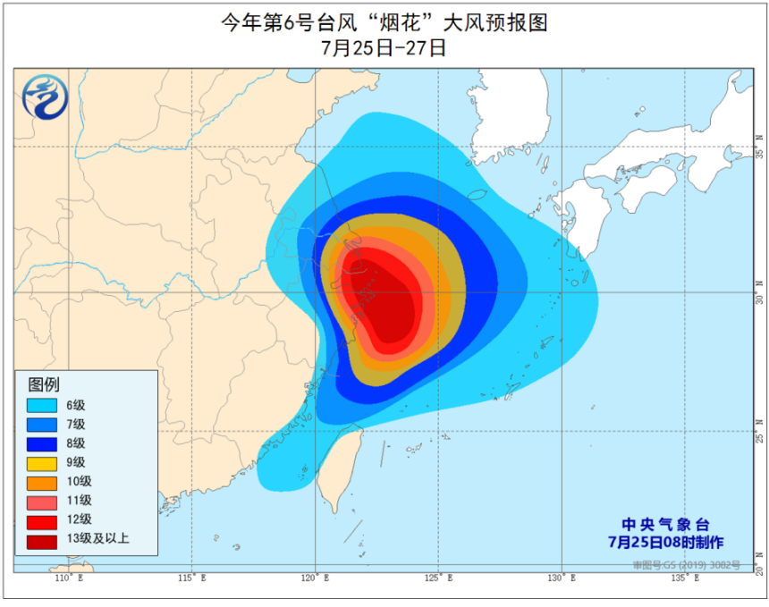 周天气（7月26日-8月1日）：“烟花”影响江浙沪皖，北方降雨增多