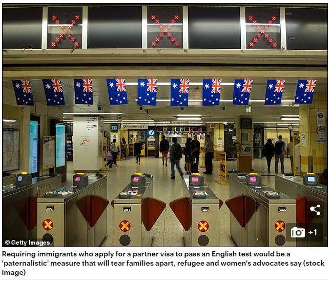 澳内政部考虑改革配偶移民！必须会说英语，不然不发PR