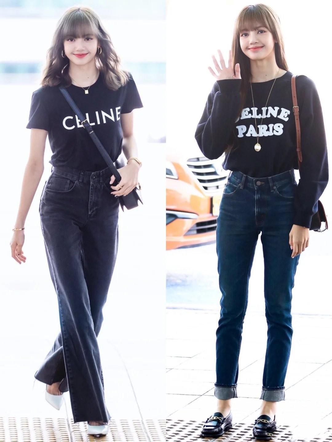 lisa wearing jeans