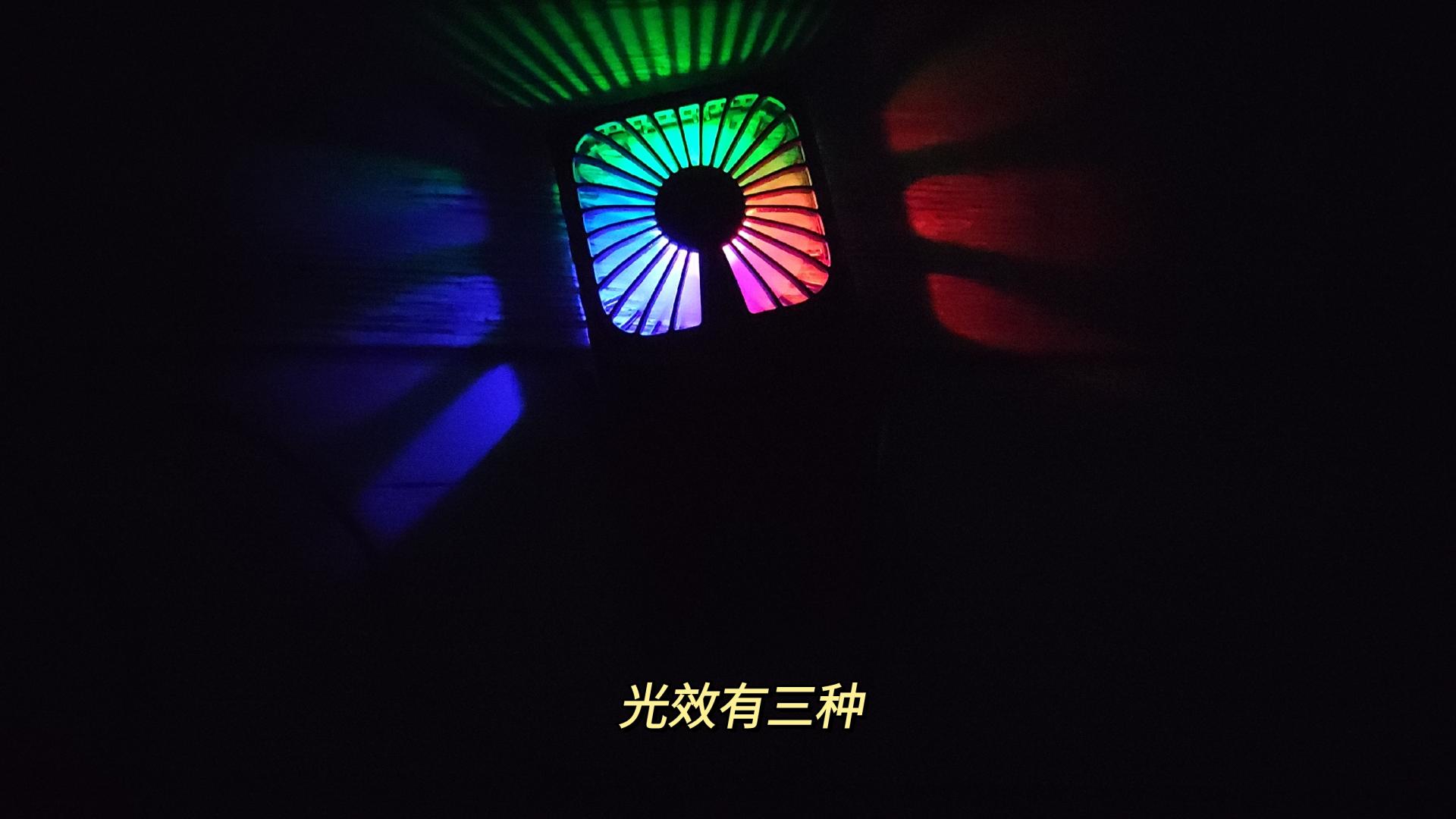 ZMI挂脖折叠风扇多功能用途还带炫彩灯效