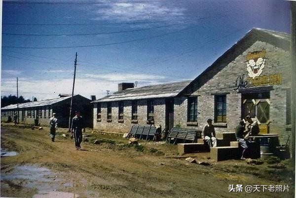 1944年 美国飞虎队员拍摄的云南昆明彩色老照片