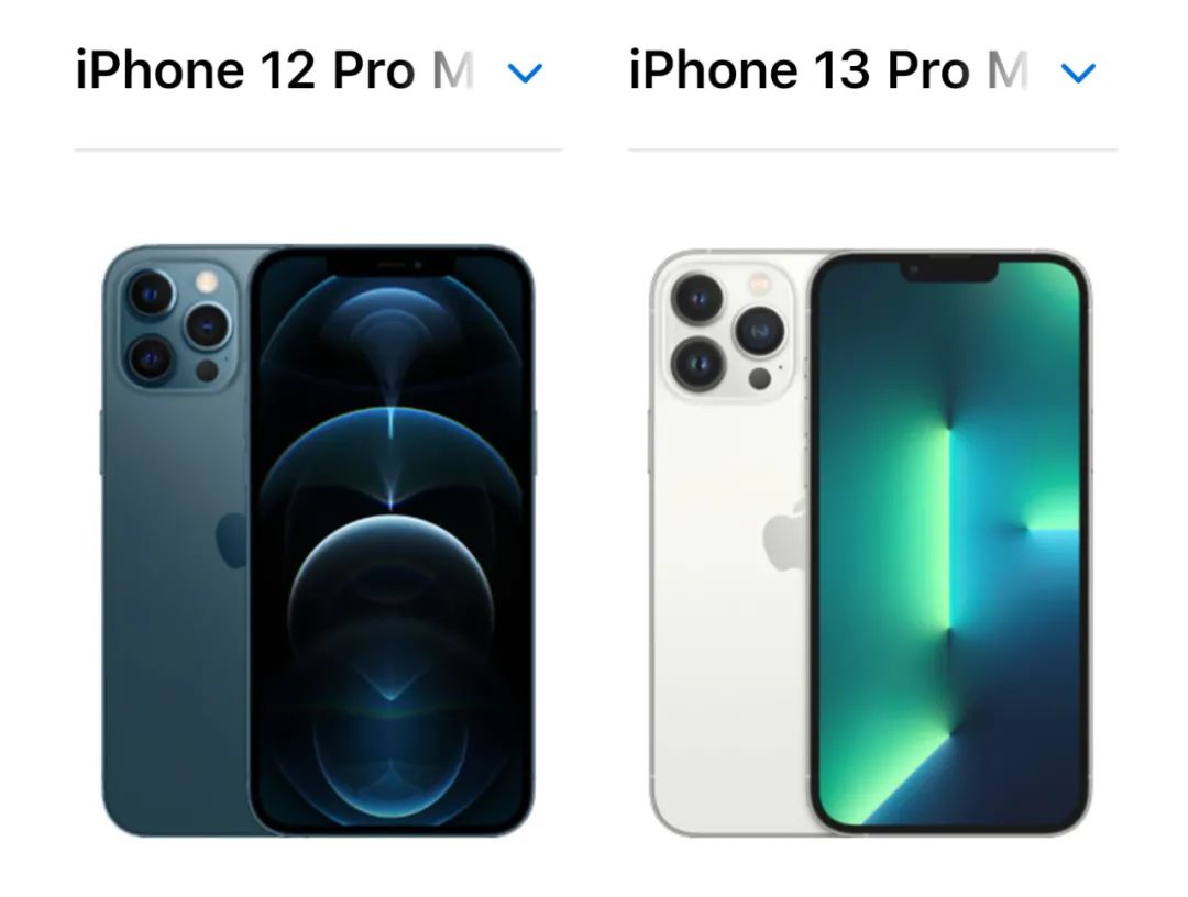 对比iPhone12 Pro，13 Pro的变化也太大了吧