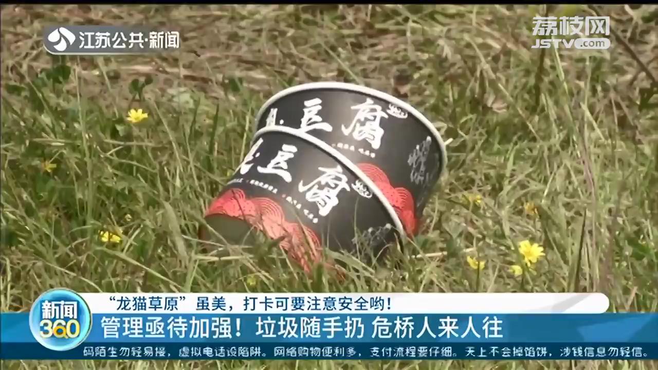 南京版“龙猫草原”虽美，打卡要注意安全！栈桥属危桥，禁止入内