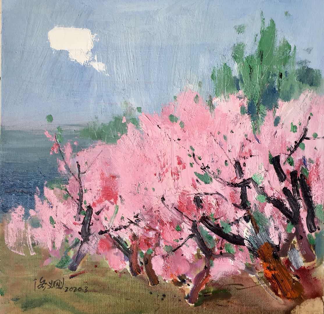 当代画家|平分秋色，阳阳说画国庆中秋书画展——火树银花