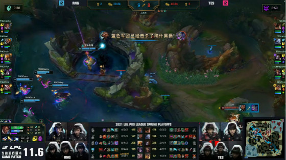 LOL-LPL：双TP极限偷家笑到最后，RNG鏖战五局3-2淘汰TES