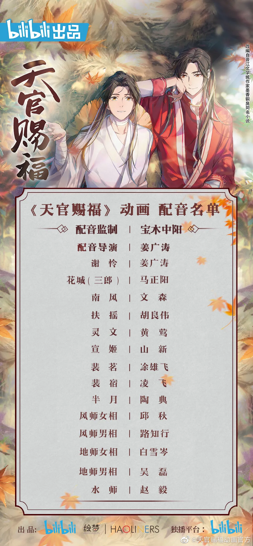 在你心中 天官赐福 与 魔道祖师 谁是第一 动漫 蛋蛋赞