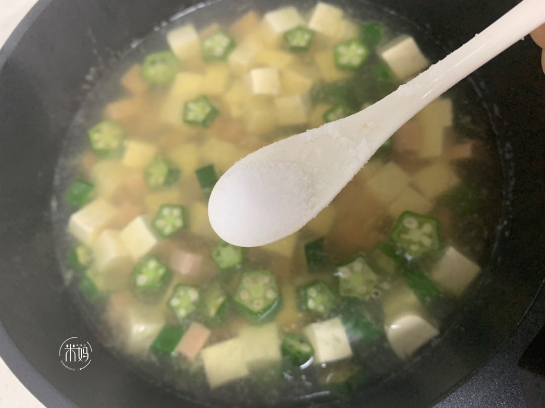 图片[10]-豆腐火腿秋葵汤做法步骤图 清淡解暑有营养一周喝三次都不够-起舞食谱网