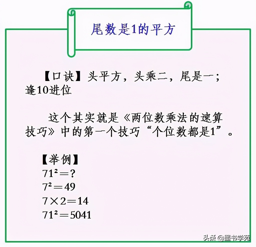 退休老教师坦言 这个速算口诀 给孩子珍藏 运算速度堪比计算器 墨书学苑 Mdeditor