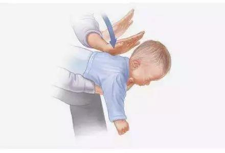 宝宝呛奶拍背姿势图图片
