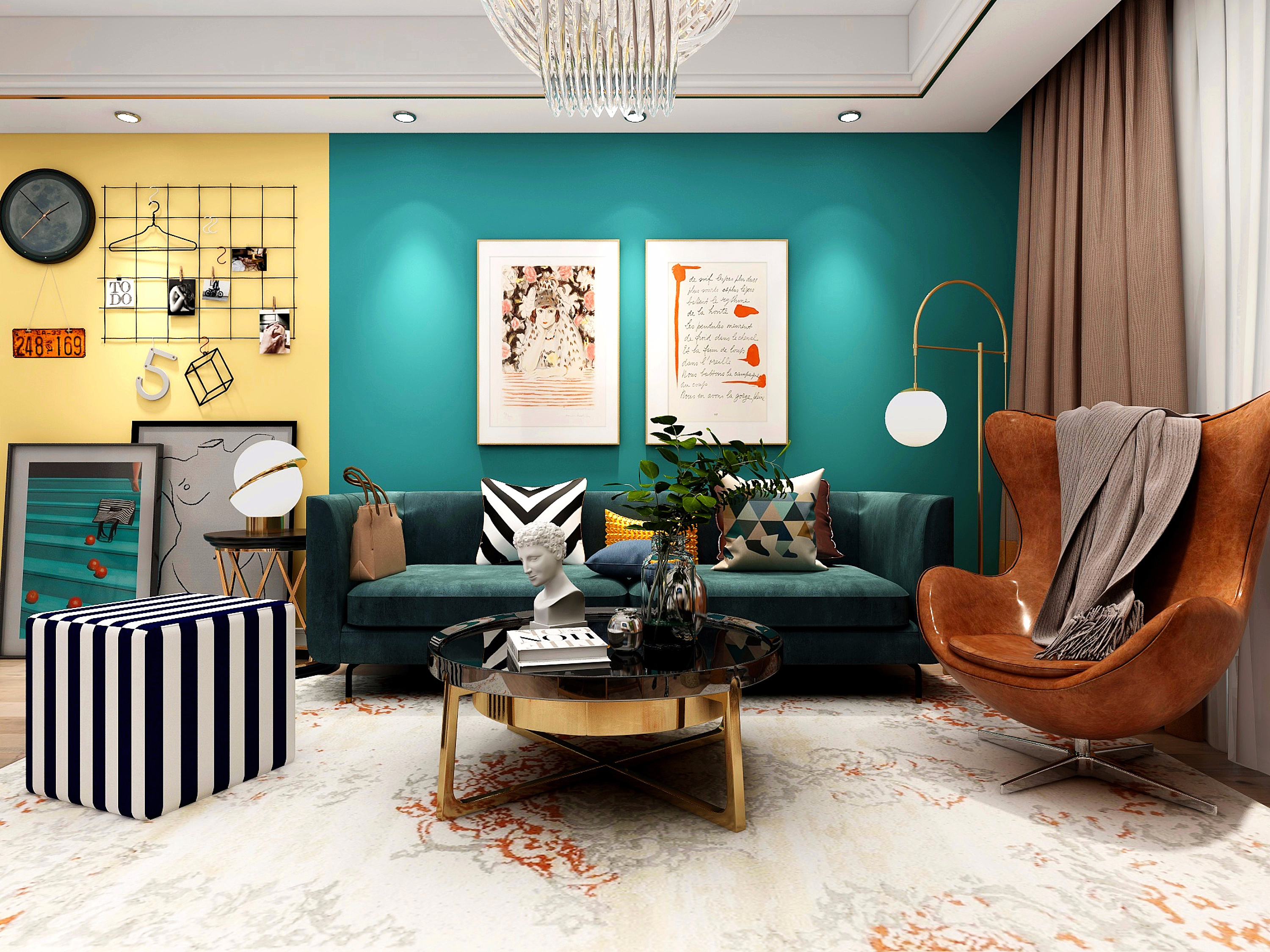 大连中华城92平米 后现代装修风格 案例分享讲解