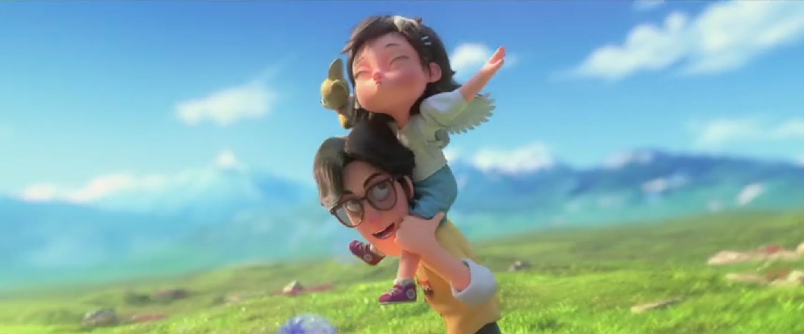 "Child just likes to see cartoon " , " bear appears and disappear " how much does this short open to kiss child regretful