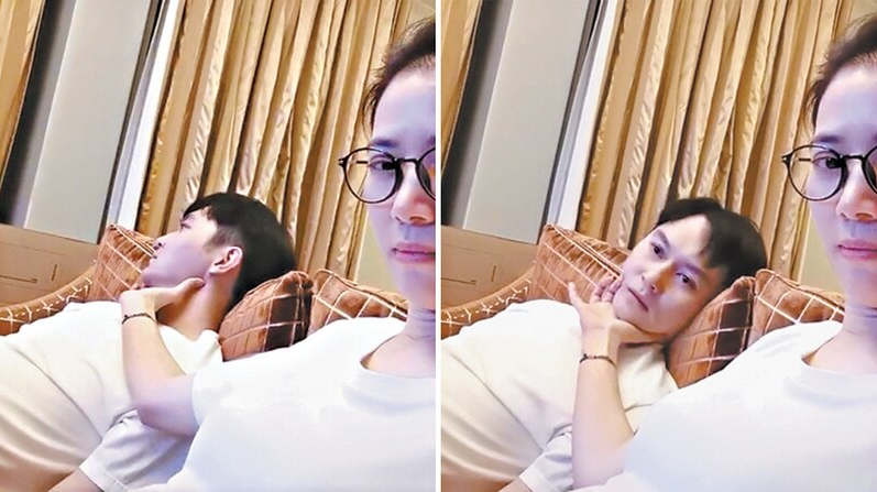 袁詠儀夫婦外出置辦年貨，老婆紮馬尾顯清純，張智霖插兜凹造型